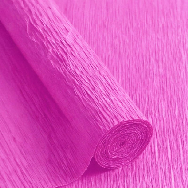 LCREATE LCREATE LCREATE Crepe Paper Roll 8.2ft Long 17 Inch Wide for Wedding Ceremony Various Large Festivals Decoration (35-Cyclamen Violet) - Image 1
